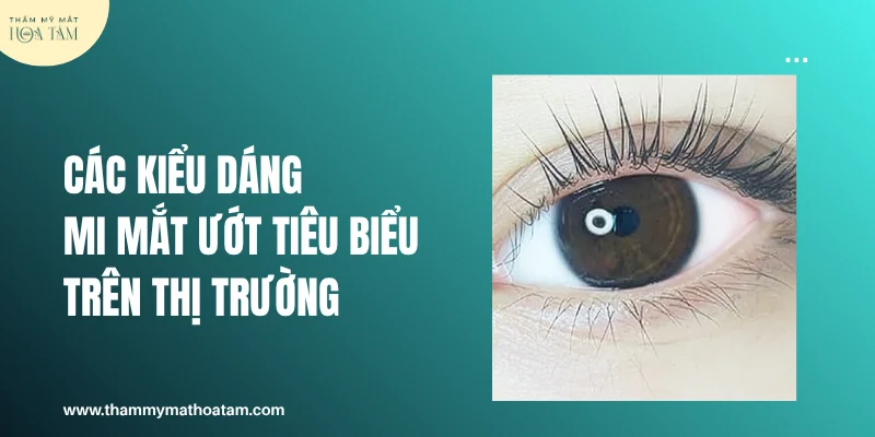 Các kiểu dáng mi mắt ướt tiêu biểu đang làm mưa làm gió trên thị trường