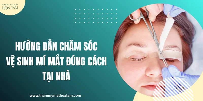 Hướng dẫn chăm sóc vệ sinh mí mắt đúng cách tại nhà
