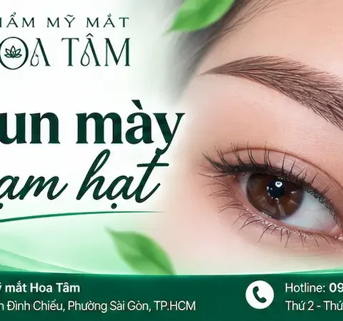 Phun mày chạm hạt: Dáng mày, màu mực, bong, chăm sóc
