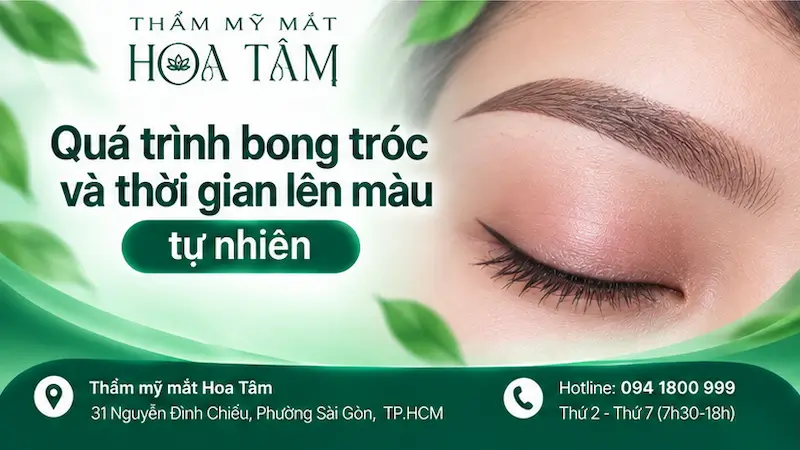 Quá trình bong tróc và thời gian lên màu tự nhiên