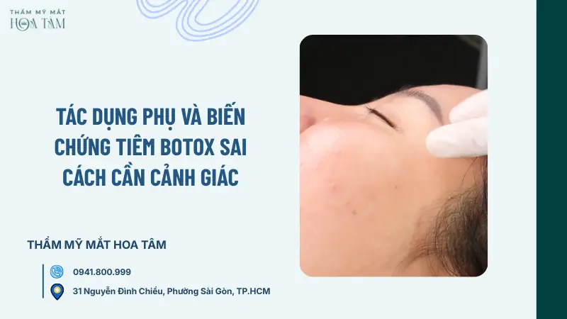 Tác dụng phụ và biến chứng tiêm Botox sai cách cần cảnh giác Tác dụng phụ và biến chứng tiêm Botox sai cách cần cảnh giác