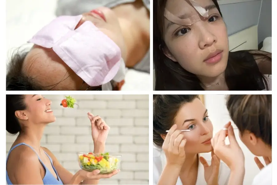 Chăm sóc cắt mí mở góc mắt tại nhà an toàn