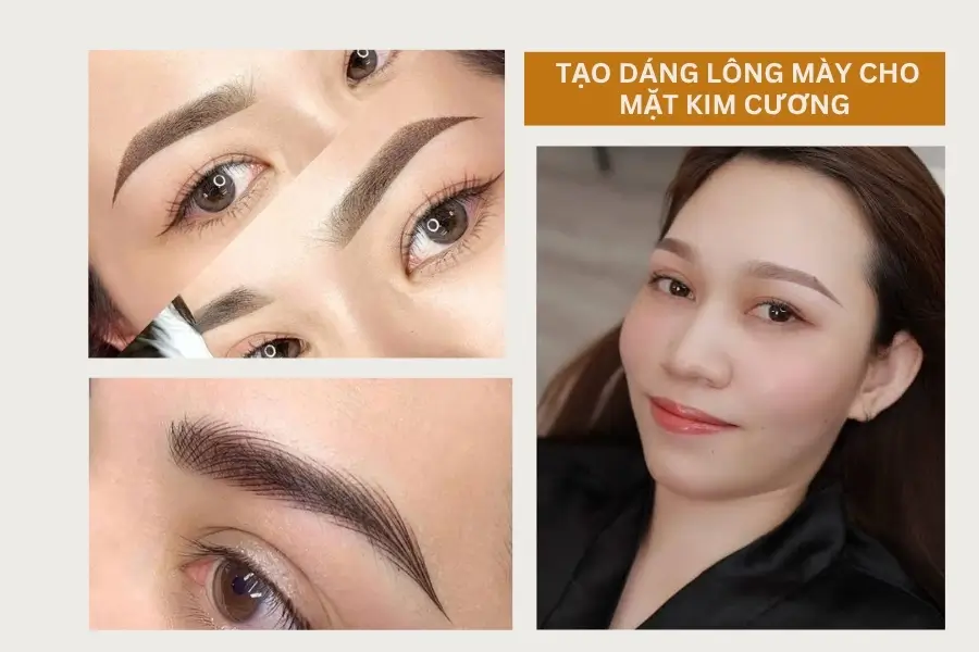 Công nghệ thẩm mỹ lông mày cho mặt kim cương
