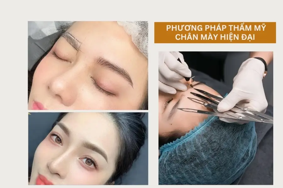 Phương pháp thẩm mỹ lông mày cho mặt tròn bán vĩnh viễn