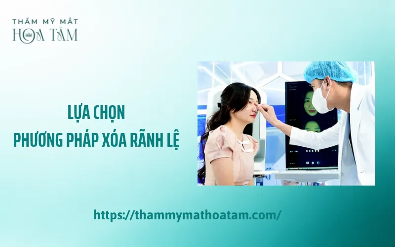 Thăm khám giúp xác định nguyên nhân gây rãnh lệ và lựa chọn phương pháp cải thiện phù hợp