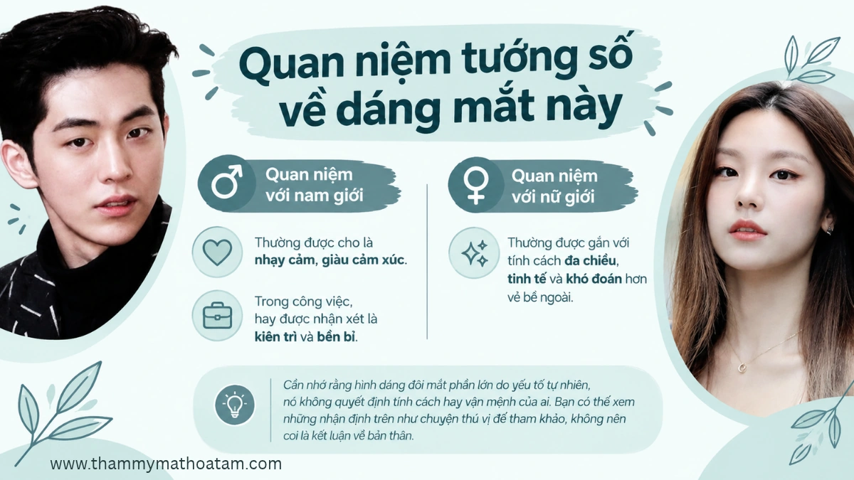 Quan niệm tướng số về dáng mắt này Quan niệm tướng số về dáng mắt này